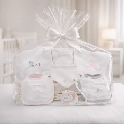 Coffret bavoirs personnalisés bébé | Prénom brodé pour un cadeau unique