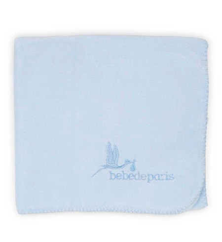 Manta Polar BebeDeParis azul