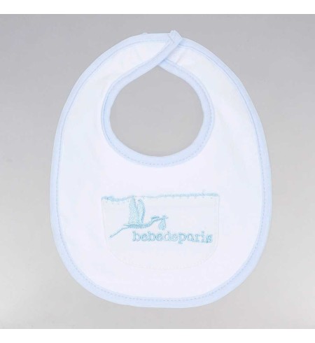 Babero Pocket BebeDeParis Azul