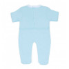 Coffret bébé couverture pyjama et doudou personnalisé bleu
