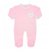 Coffret de naissance body couverture pyjama et doudou personnalisé rose