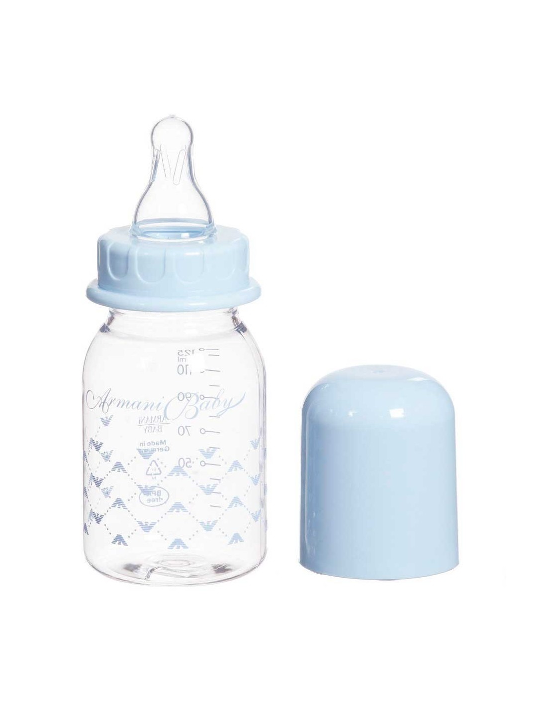 Doudou bébé grand lapin bleu