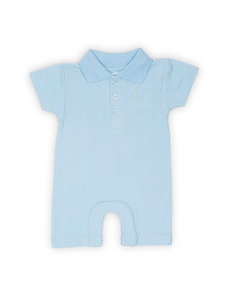 Polo body manga corta azul