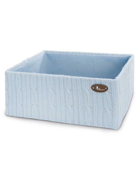 Caja de punto lana rectangular M