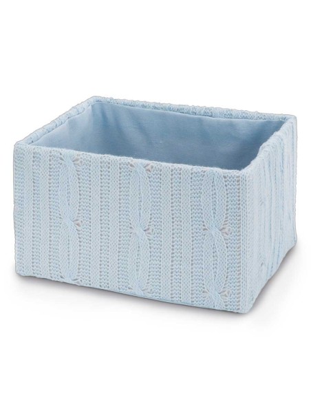 Caja Lana Rectangular Azul