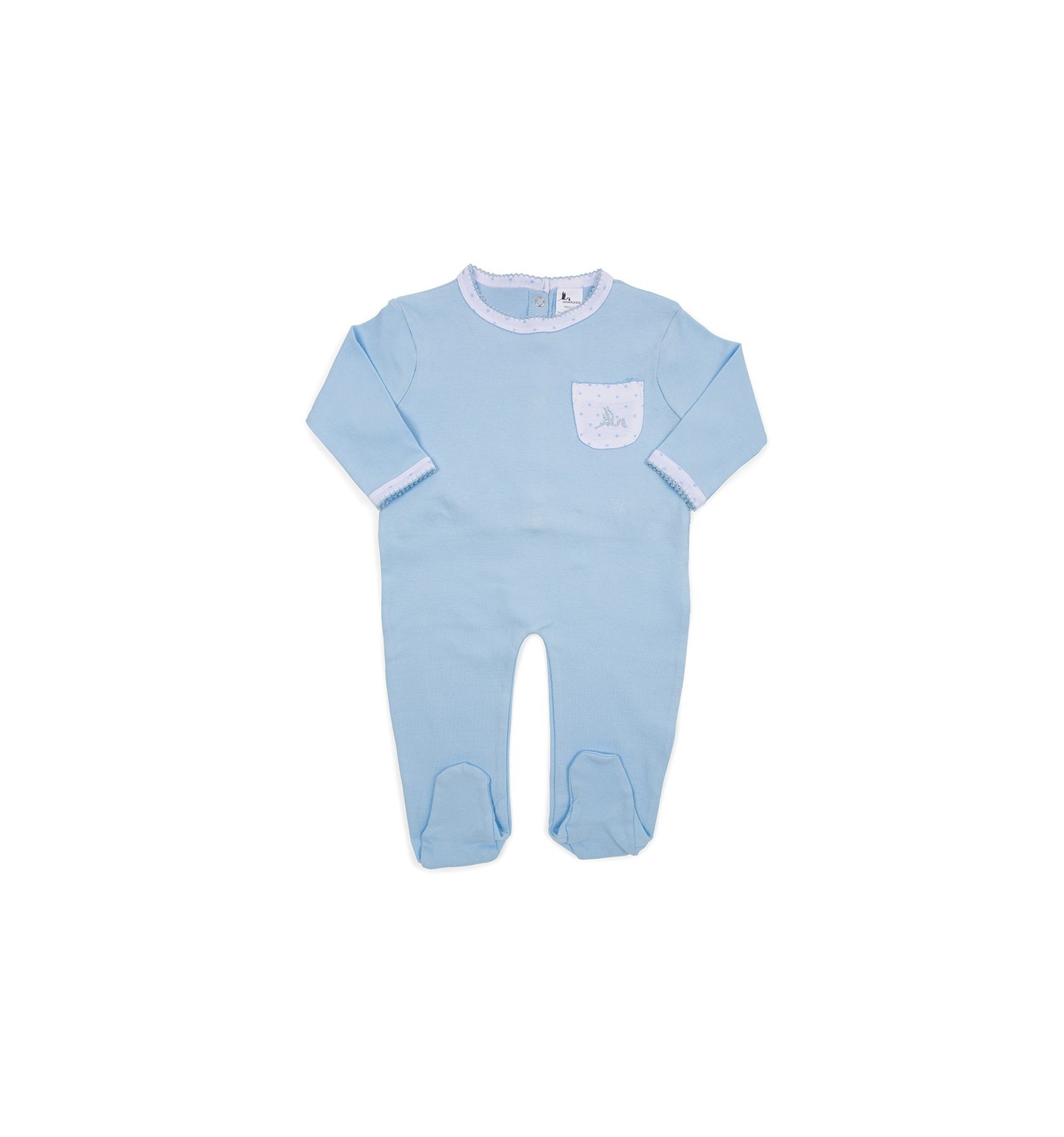 Pyjama bébé (petites étoiles) bleu