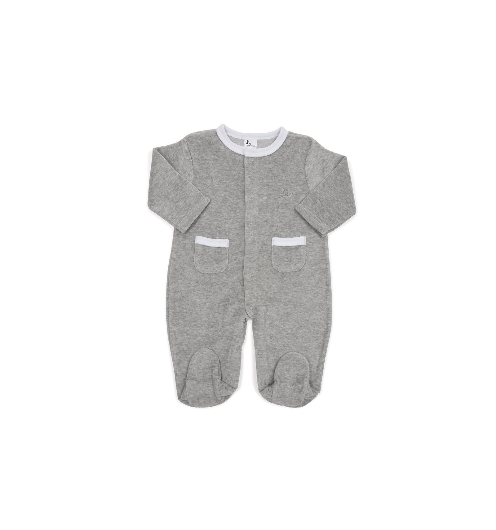 Pyjama bébé (tout doux) gris