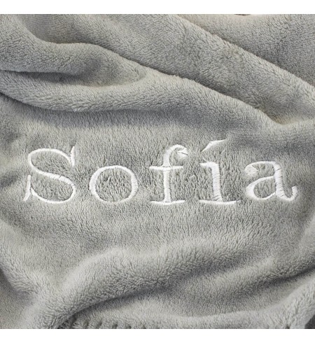 Canastilla Manta Personalizada y Pijama y doudou personalizado
