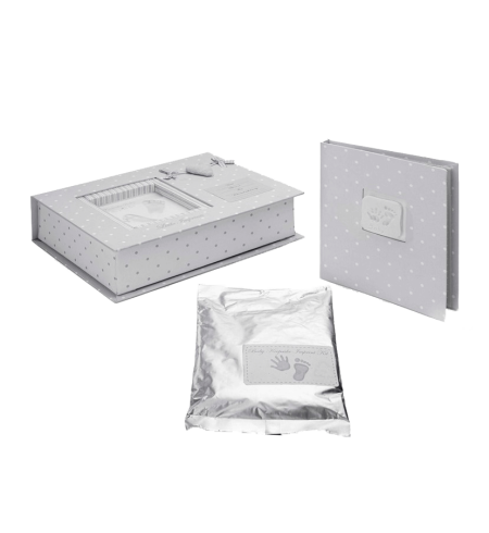 Canastilla Set de Huellas Manta Body y Oso de Peluche