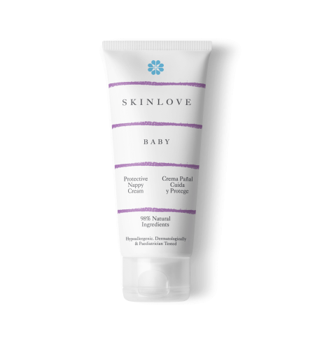 Cajita de madera productos cosméticos para bebés