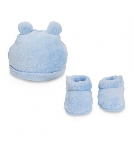 Pack Bebé Rosa Leatardo Gorrito y Calcetines Recién Nacido